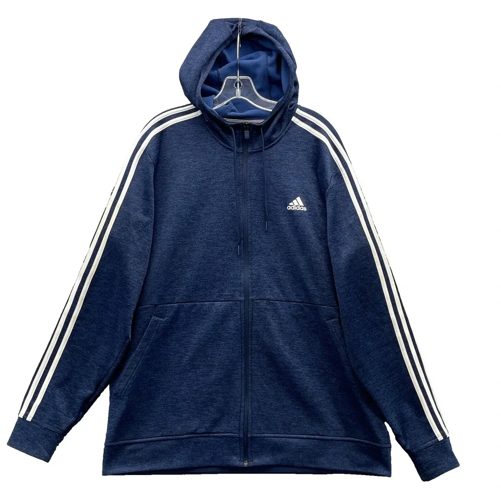 Adidas‎ Track Hoodie Jacket Large Climawarm Sportswear Training Soccer 90's Gym